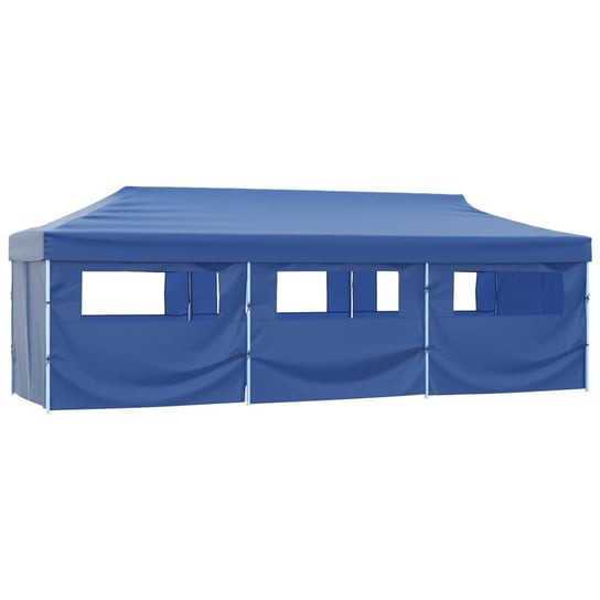 vidaXL Składany namiot z 8 ścianami bocznymi, 3 x 9 m, niebieski vidaXL