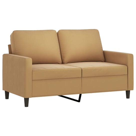 vidaXL Sofa 2-osobowa, brązowy, 120 cm, tapicerowana aksamitem vidaXL