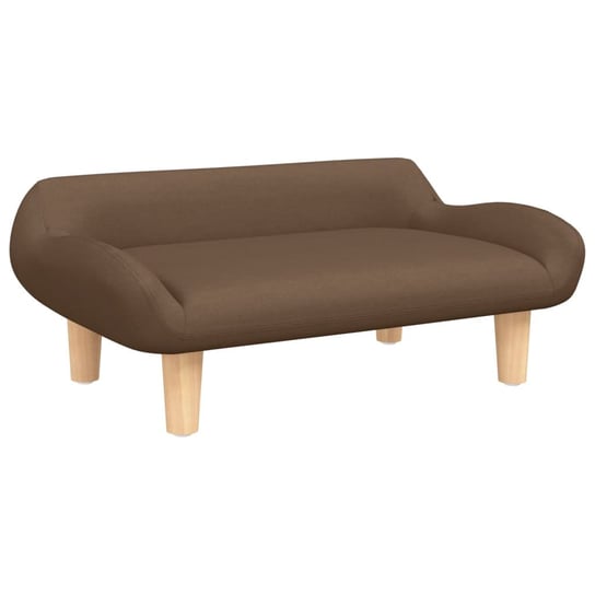 vidaXL Sofa dla dzieci, brązowa, 70x40x24 cm, obita tkaniną vidaXL