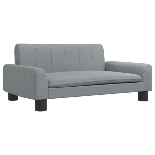 vidaXL Sofa dla dzieci, jasnoszara, 70x45x30 cm, obita tkaniną vidaXL