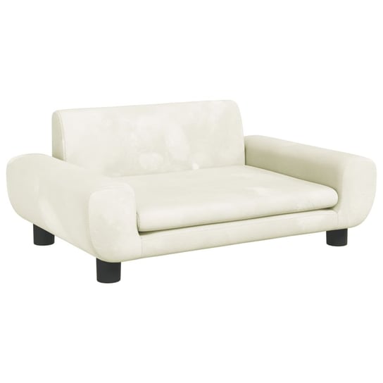 vidaXL Sofa dla dzieci, kremowa, 70x45x33 cm, aksamit vidaXL