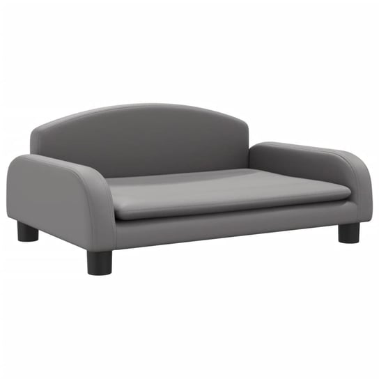 vidaXL Sofa dla dzieci, szara, 70x45x30 cm, sztuczna skóra vidaXL