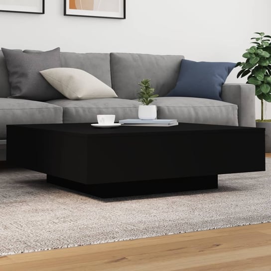 vidaXL Stolik kawowy, czarny, 100x100x31 cm, materiał drewnopochodny vidaXL