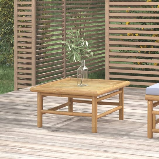 vidaXL Stolik ogrodowy, 65x55x30 cm, bambusowy vidaXL