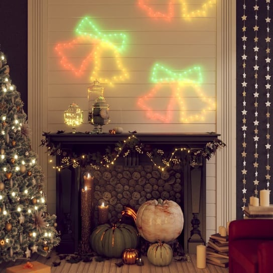 vidaXL Świąteczna dekoracja, dzwonki, 72 LED, 3 szt. 50x56 cm vidaXL