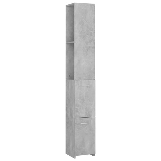 vidaXL Szafka łazienkowa, szarość betonu, 25x26,5x170 cm vidaXL