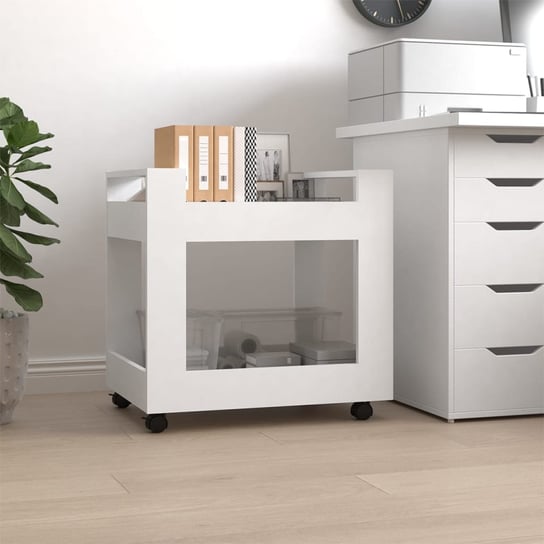vidaXL Szafka pod biurko, biała, 60x45x60 cm, materiał drewnopochodny vidaXL