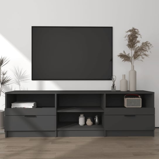 vidaXL Szafka pod telewizor, czarna, 150x33,5x45 cm vidaXL