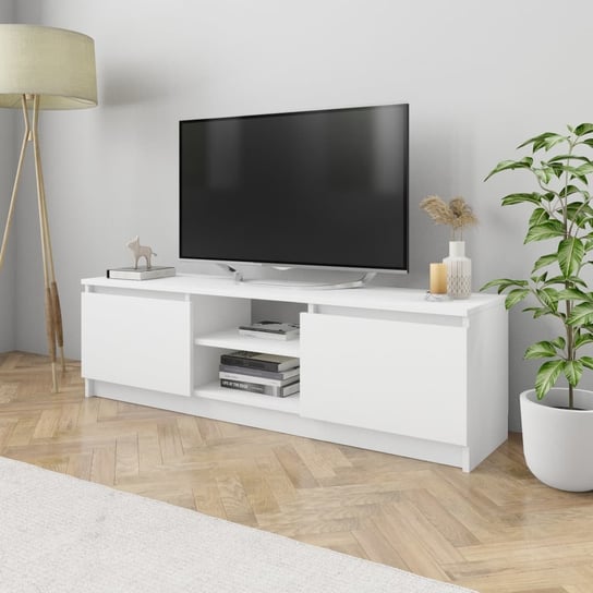 vidaXL Szafka pod TV, biała, 120x30x35,5 cm, materiał drewnopochodny vidaXL