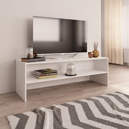 vidaXL Szafka pod TV, biała, 120x40x40 cm, materiał drewnopochodny vidaXL