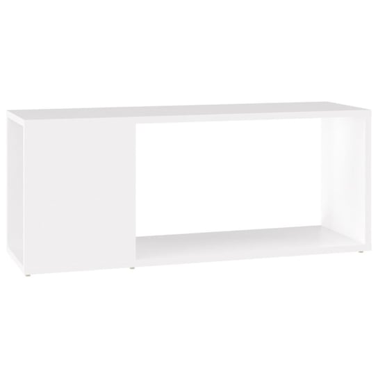 vidaXL Szafka pod TV, biała, 80x24x32 cm, materiał drewnopochodny vidaXL