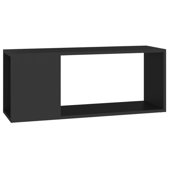 vidaXL Szafka pod TV, czarna, 80x24x32 cm, płyta wiórowa vidaXL