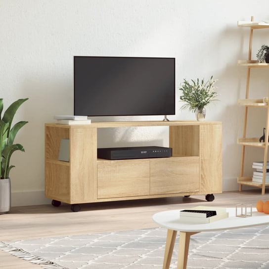 Vidaxl Szafka Pod Tv, Dąb Sonoma, 102X34,5X43, Materiał Drewnopochodny vidaXL