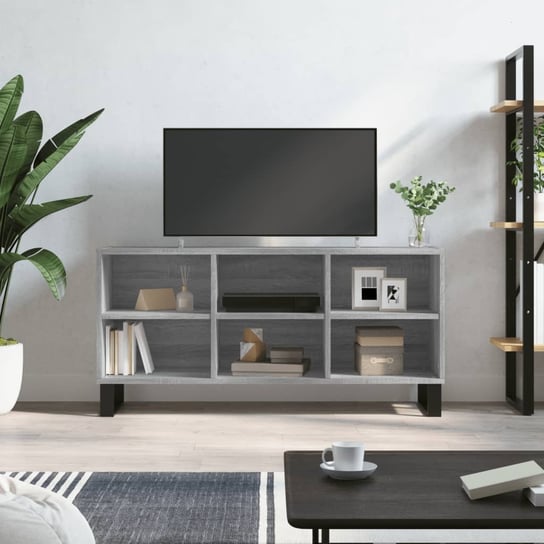 vidaXL Szafka pod TV, szary dąb sonoma, 103,5x30x50 cm vidaXL