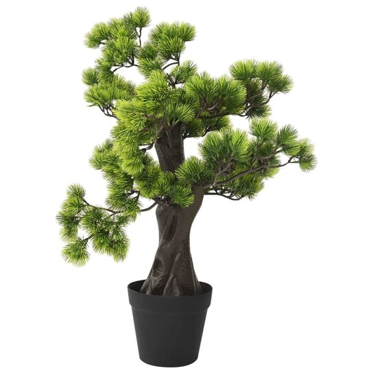 vidaXL Sztuczne bonsai z sosny, z doniczką, 60 cm, zielone vidaXL