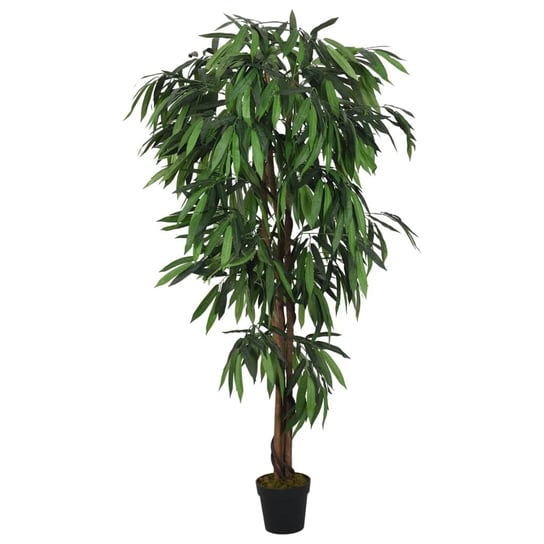 vidaXL Sztuczne drzewko mango, 450 liści, 120 cm, zielone vidaXL