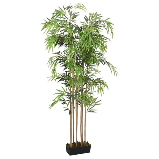 vidaXL Sztuczny bambus, 1095 liści, 150 cm, zielony vidaXL