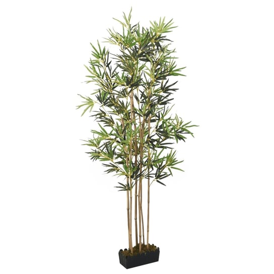 vidaXL Sztuczny bambus, 1104 liście, 180 cm, zielony vidaXL