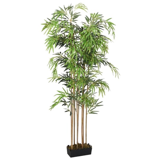 vidaXL Sztuczny bambus, 500 liści, 80 cm, zielony vidaXL