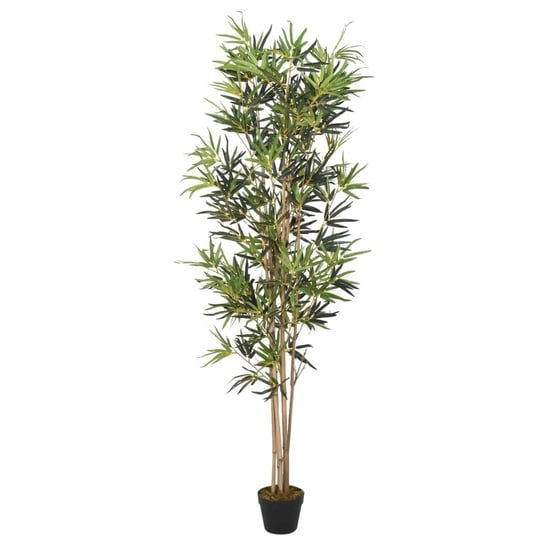 vidaXL Sztuczny bambus, 552 liście, 120 cm, zielony vidaXL