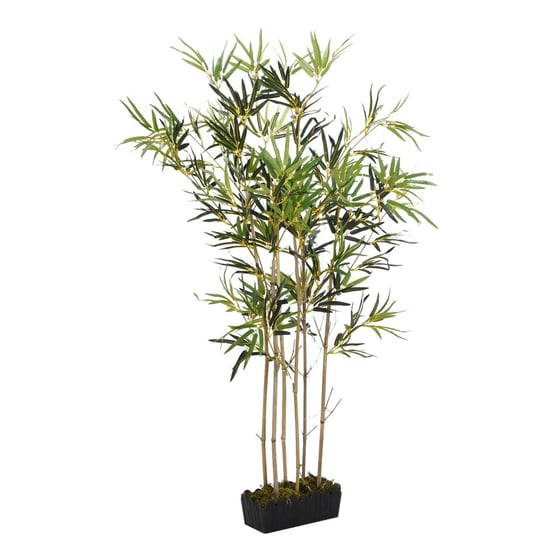 vidaXL Sztuczny bambus, 552 liście, 120 cm, zielony vidaXL