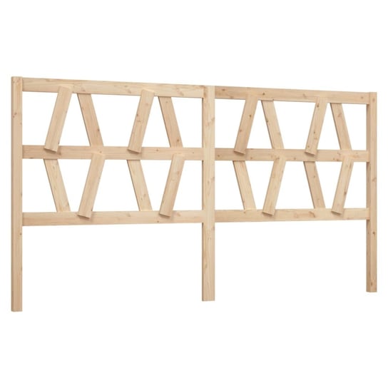Vidaxl Wezgłowie Łóżka, 206X4X100 Cm, Lite Drewno Sosnowe vidaXL