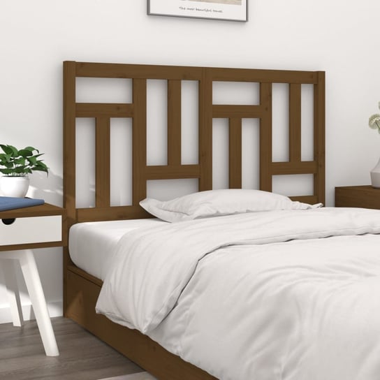 vidaXL Wezgłowie łóżka, miodowy brąz, 165,5x4x100 cm, drewno sosnowe vidaXL