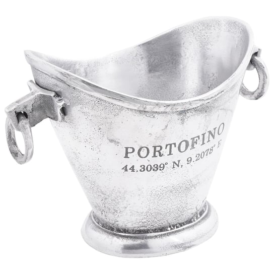 vidaXL Wiadro na lód Srebrne Aluminium 29 x 16 x 19 cm Stylowy wygląd Inna marka