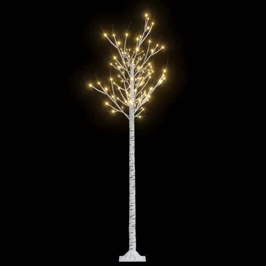 vidaXL Wierzba z oświetleniem, 180 ciepłych białych LED, 1,8 m vidaXL
