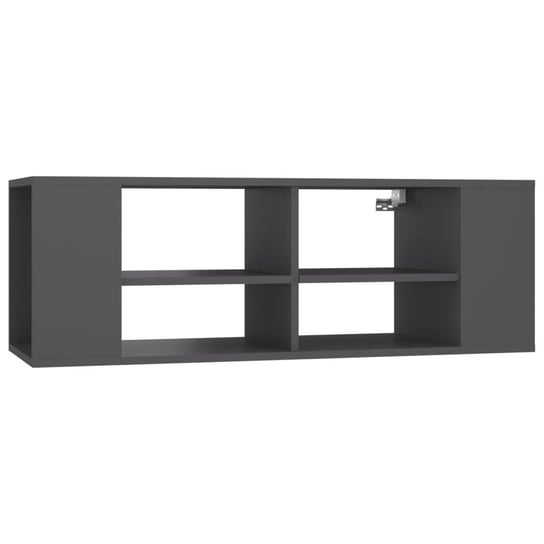 vidaXL Wisząca szafka pod TV, szara, 102x35x35 cm, płyta wiórowa vidaXL