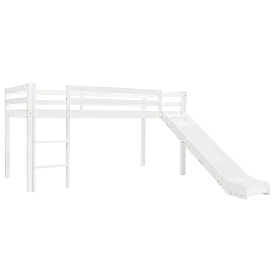 vidaXL Wysoka rama łóżka dziecięcego, zjeżdżalnia i drabinka, 97x208cm vidaXL