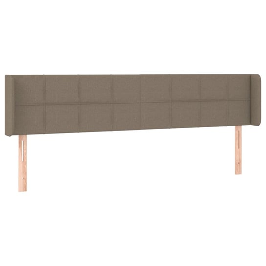 vidaXL Zagłówek uszak, taupe, 203x16x78/88 cm, tkanina vidaXL