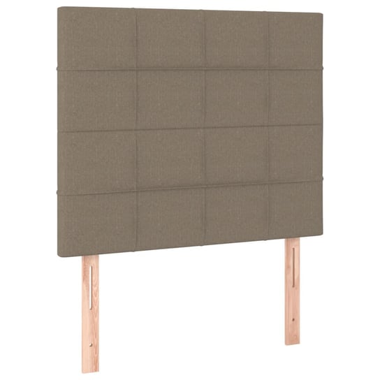 vidaXL Zagłówki do łóżka, 2 szt., taupe, 100x5x78/88 cm, tkanina vidaXL