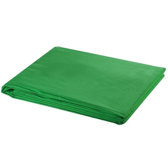 vidaXL Zielone tło fotograficzne, bawełna, 500 x 300 cm, chroma key vidaXL