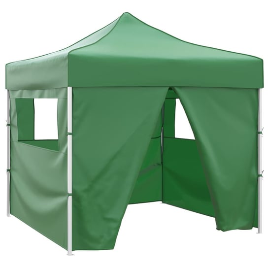 vidaXL Zielony, składany namiot, 3 x 3 m, z 4 ściankami vidaXL