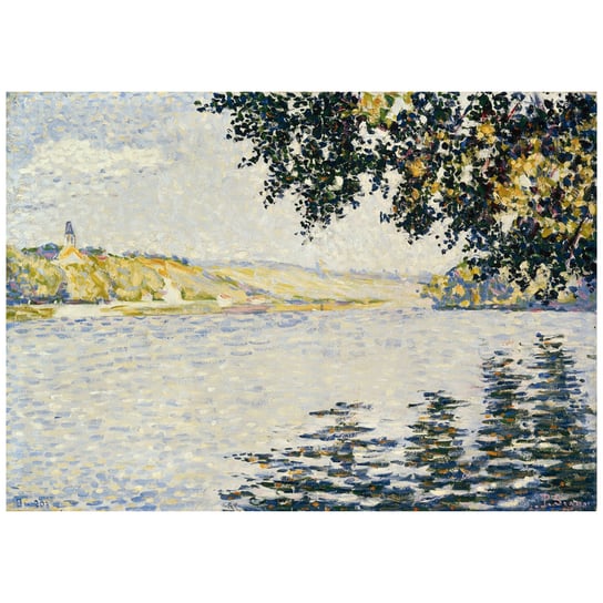 View Of The Seine At Herblay - Paul Signac 50x70 Legendarte