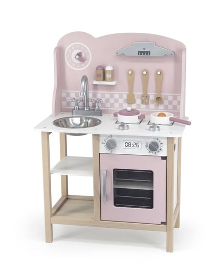 Viga, Kuchnia z akcesoriami, PolarB 44046 silver-pink, różowy Viga