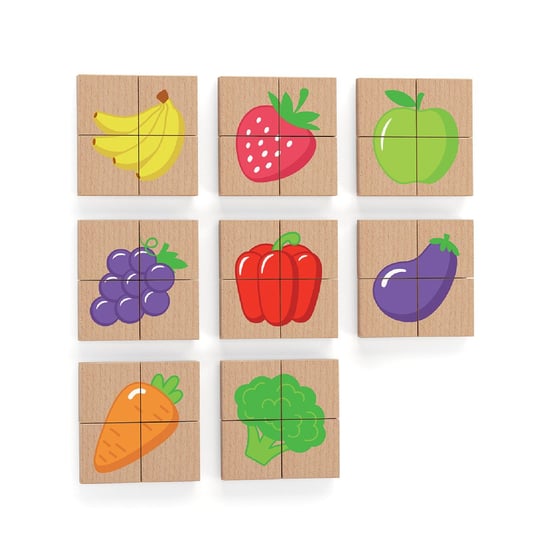 Viga, puzzle Magnetyczne Warzywa Owoce Viga