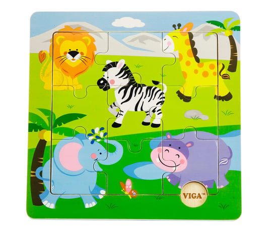 Viga,puzzle na podkładce Zoo, 50838 Viga