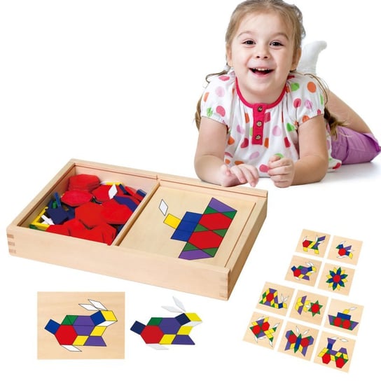 Viga Toys, zabawka edukacyjna Mozaika Geometryczna Viga