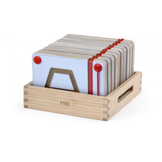 Viga, zabawka edukacyjna Tabliczki magnetyczne - figury geometryczne Viga