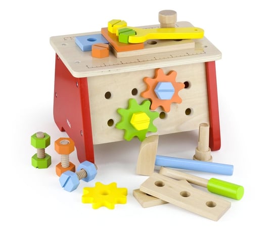 Viga, zabawka warsztat i skrzynka z narzędziami Viga