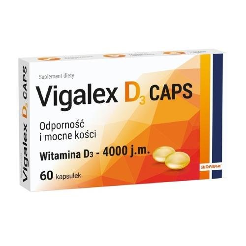 Vigalex D3 Caps 4000 j.m., Suplement diety, 60 kaps. Inna marka