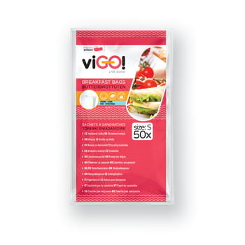 viGO! Torebki papierowe standard 14x21cm białe 50szt ViGO!