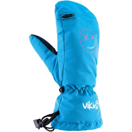 Viking, Rękawice zimowe, Smaili Kids - 125/21/2285/15, niebieski, rozmiar 5 Viking