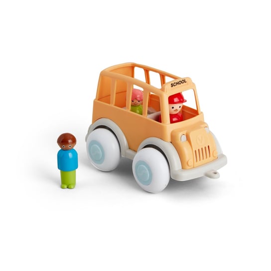 Viking Toys, Ecoline, Autobus szkolny z kierowcą i 2 uczniami, pojazdy dla dzieci Ecoline