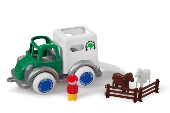 Viking Toys, pojazd transport konia z figurkami Viking Toys