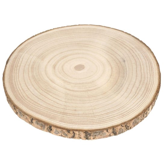 Vilde Plaster drewna z korą deska podkładka podstawka krążek drewniany dekoracyjny 25x2 cm Vilde