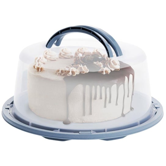 Vilde Pojemnik patera taca na tort ciasto babkę z pokrywą kloszem 34 cm Vilde