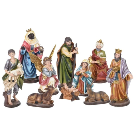 Vilde Szopka Figurki Do Szopki Bożonarodzeniowej Figury Kolorowe Zestaw Komplet 10 Elementów Vilde